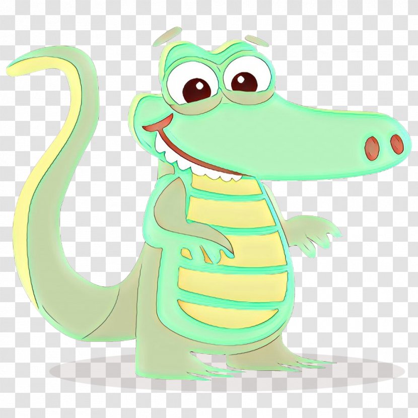 Cartoon Green Clip Art Crocodile Animal Figure - Reptile Transparent PNG