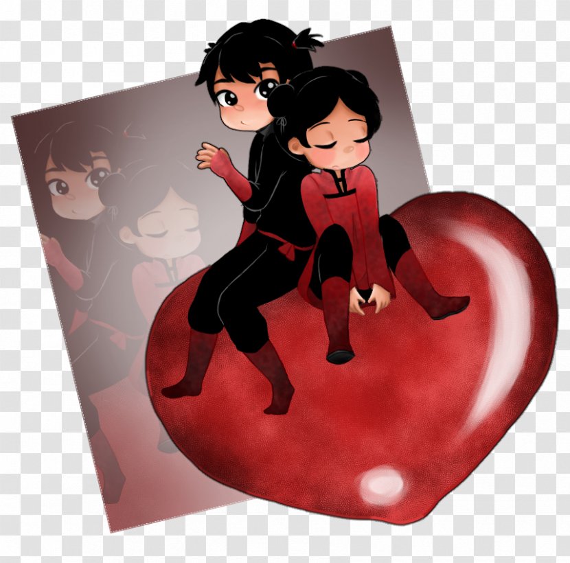 Valentine's Day Heart Cartoon M-095 Character - Valentines Transparent PNG