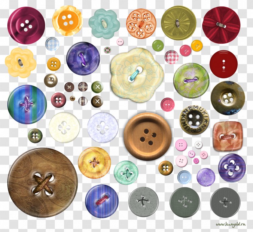 400 Buttons Clip Art - Bead - Sew Transparent PNG