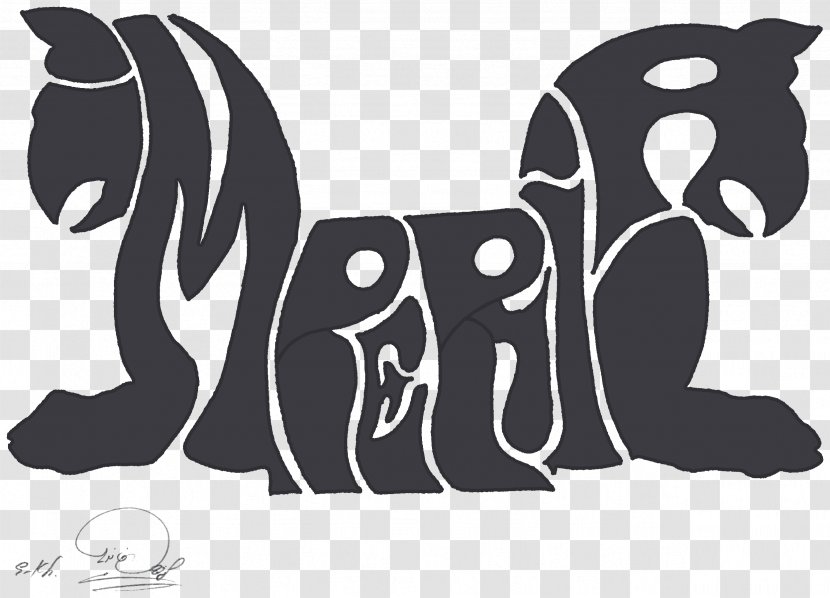 Mammal Desktop Wallpaper Character Computer Font - Monochrome Transparent PNG