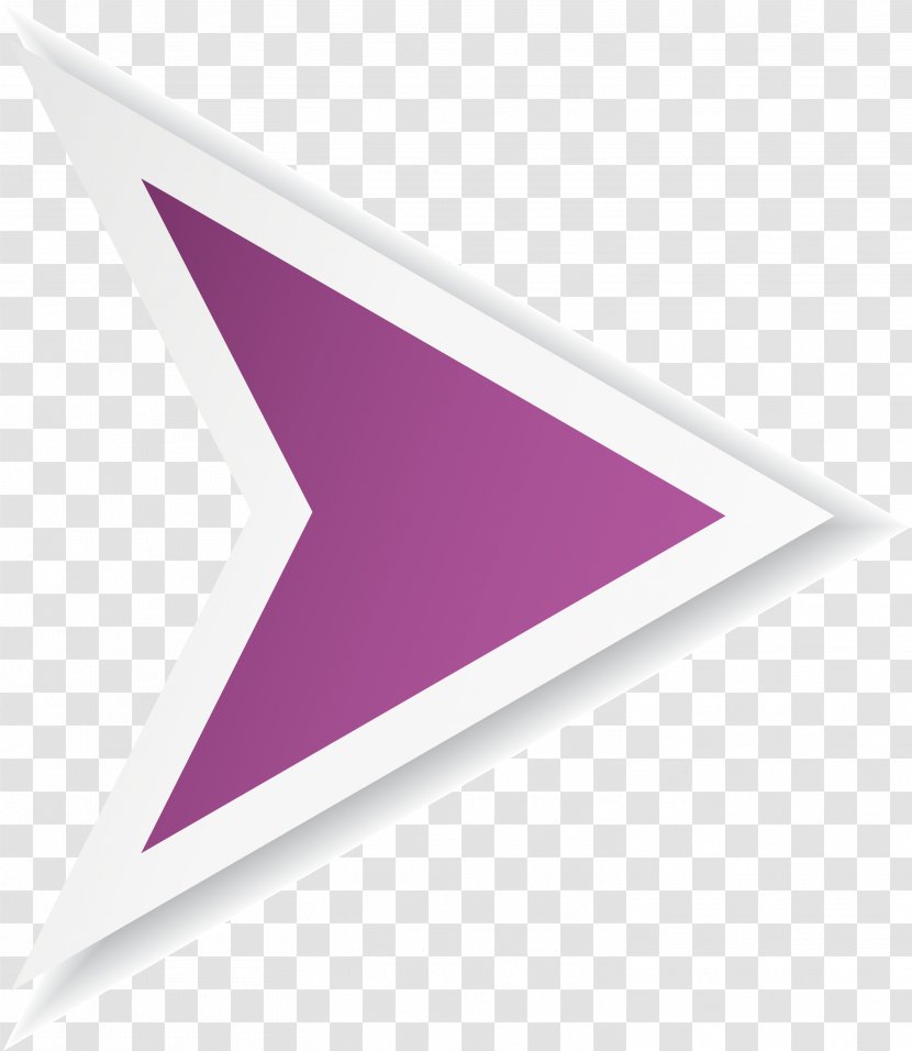 Arrow Arah Purple - Simple Direction Transparent PNG