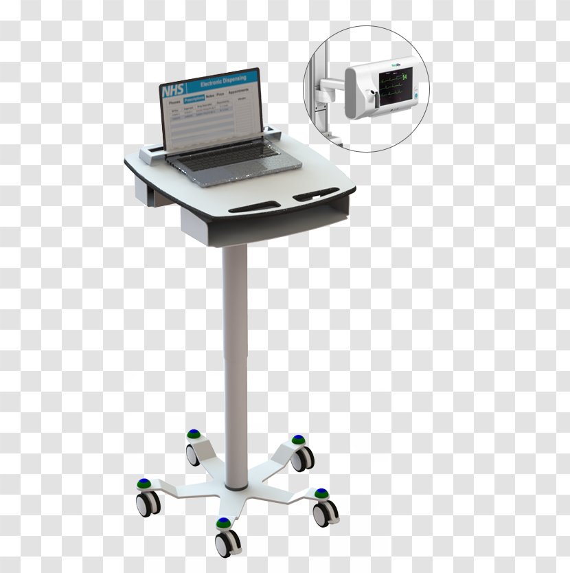 Laptop Computer Health Care Medicine Medical Equipment - Patient - Portable Cart Transparent PNG