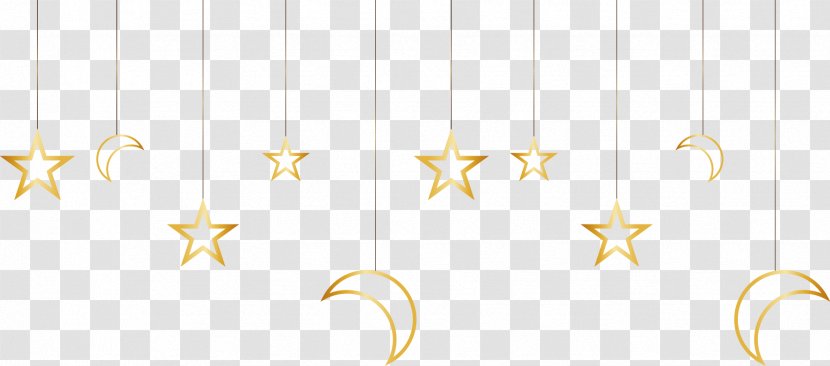 Material White Pattern - Text - Vector Ornaments Painted Gold Stars And Moon Transparent PNG
