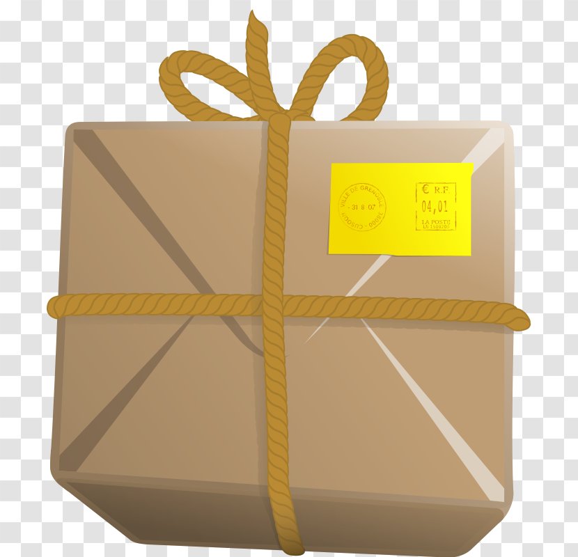 Parcel Package Delivery Box Clip Art - Cardboard - Cliparts Transparent PNG