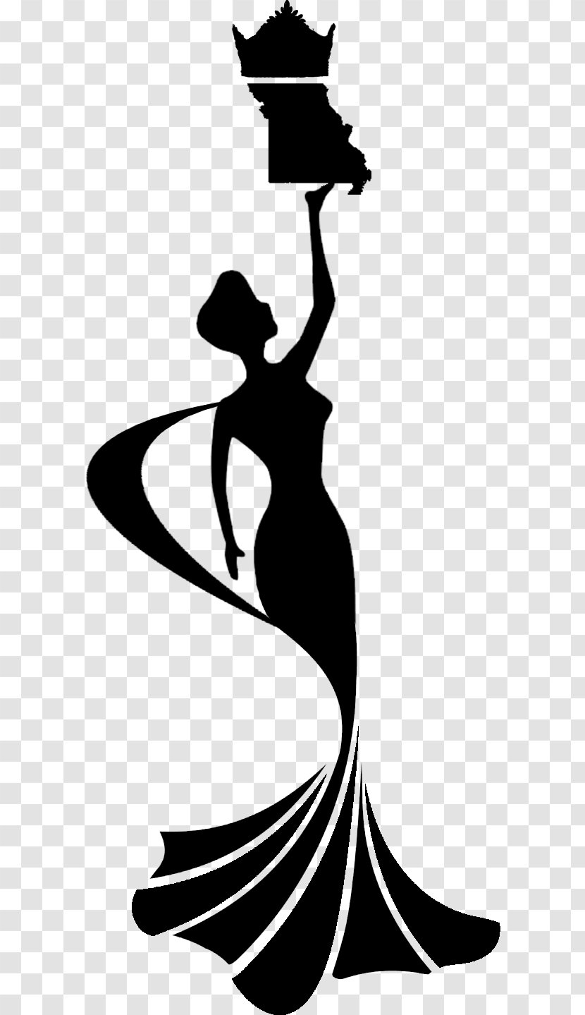Beauty Pageant Femina Miss India America Earth Universe - Black - Silhouette Transparent PNG