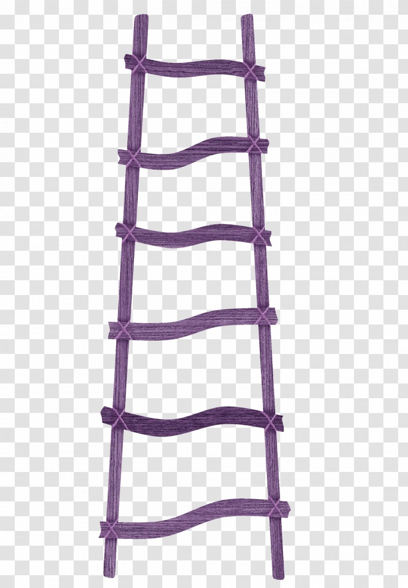 Ladder Wood Stairs Shelf - Beautiful Purple Wooden Transparent PNG