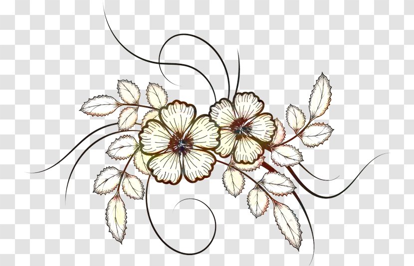Floral Design Cut Flowers Graphics Art - Coloring Book Transparent PNG