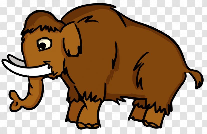 Woolly Mammoth Drawing Cartoon Clip Art - Extinct Cliparts Transparent PNG