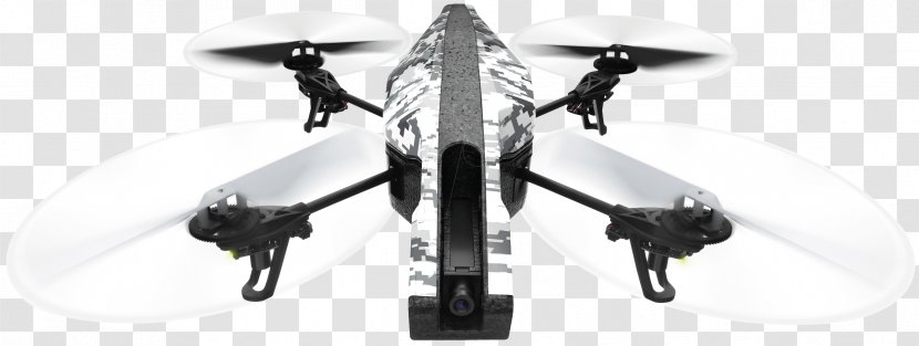 Parrot AR.Drone 2.0 Bebop Drone Unmanned Aerial Vehicle - Black And White Transparent PNG