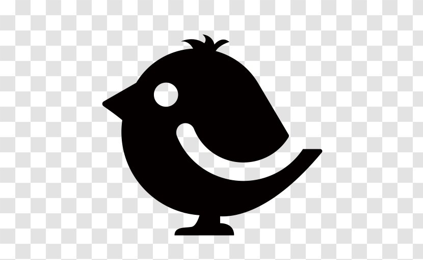 Clip Art - Black And White - Twitter Bird Icon Vector Transparent PNG