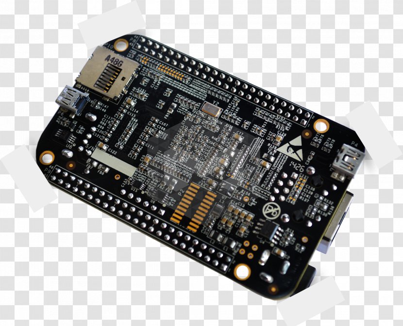 Microcontroller ODROID Asus Tinker Board System On A Chip BeagleBoard - Circuit Component - Beagleboard Transparent PNG