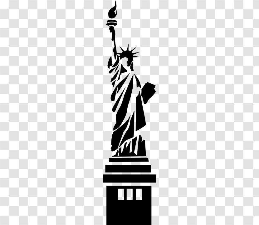 Statue Of Liberty Freedom Silhouette Monument - Fictional Character - America Transparent PNG