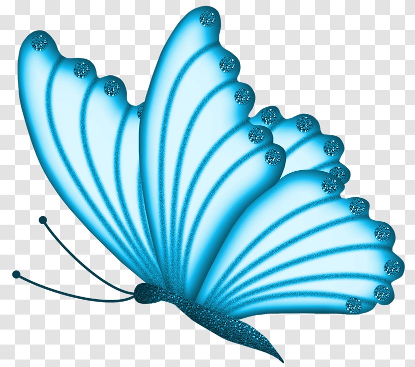 Butterfly Pink Clip Art - Invertebrate - Blue Transparent PNG