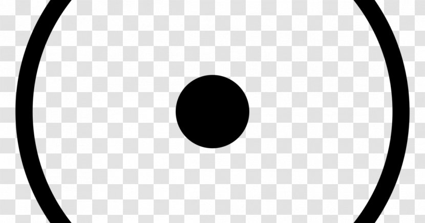 Circled Dot Philips Symbol Freemasonry - Black - Circle Transparent PNG