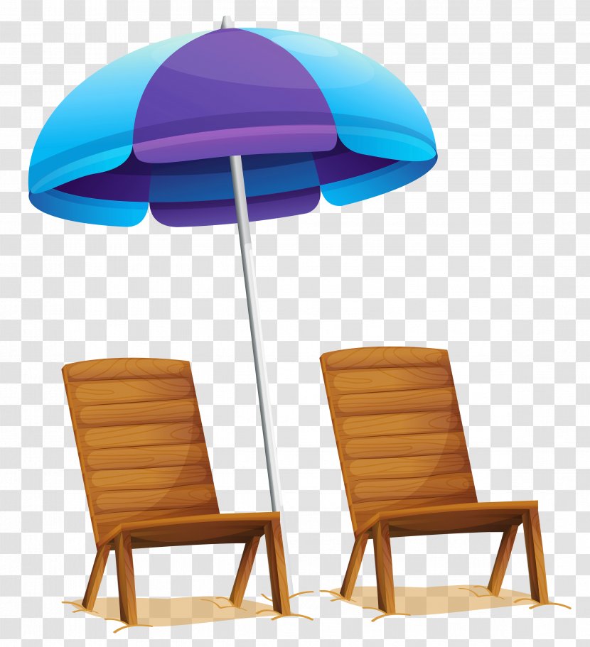 Table Eames Lounge Chair Umbrella - Transparent Beach And Chairs Clipart Transparent PNG