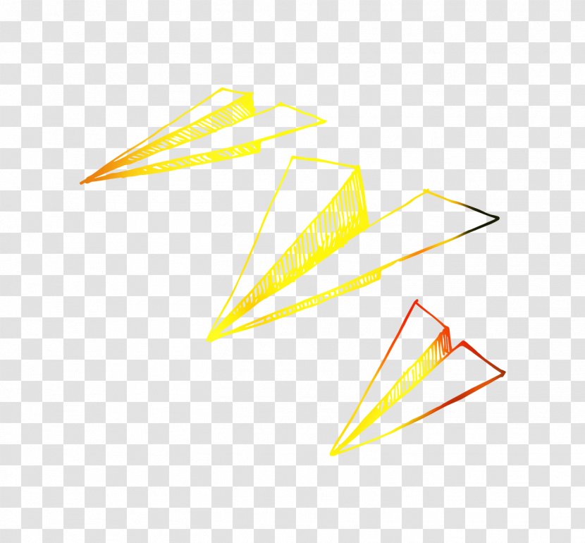 Line Triangle Yellow Graphics - Parallel Transparent PNG