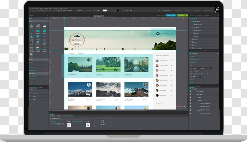 Computer Program Justinmind Web Development Prototype - Design Transparent PNG