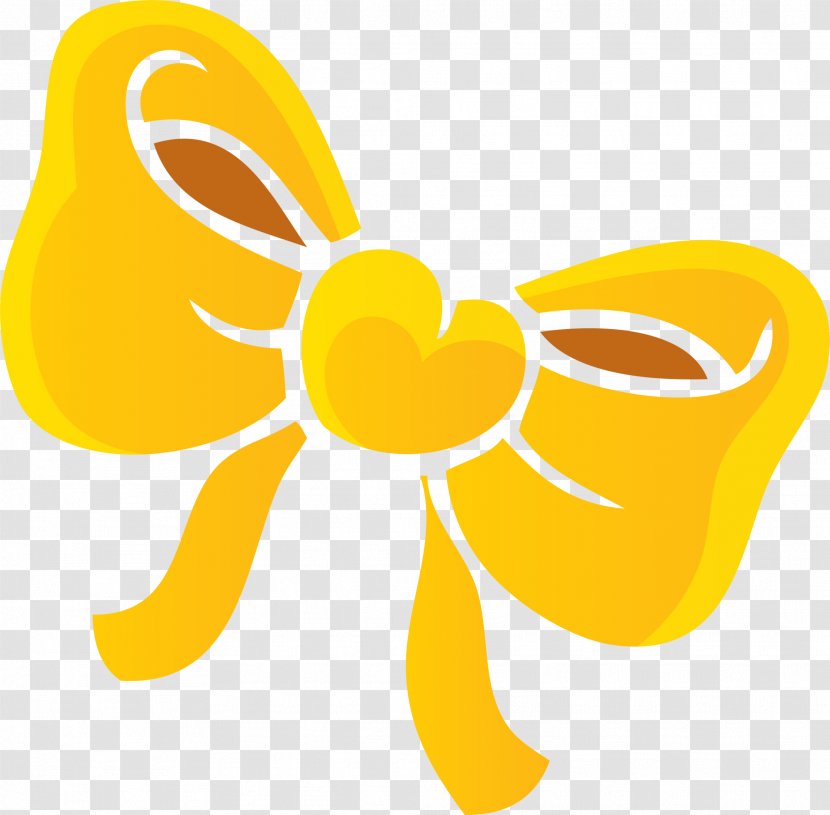 Bow Tie Yellow Drawing Cartoon Transparent PNG