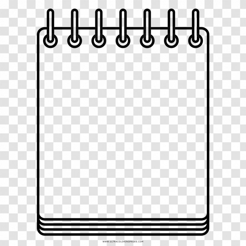 Paper Drawing Notebook - Rectangle - Illustration Vector Black Card Transparent PNG