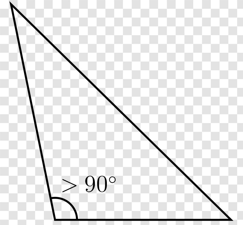 Acute And Obtuse Triangles Equilateral Triangle Internal Angle - Shape Transparent PNG