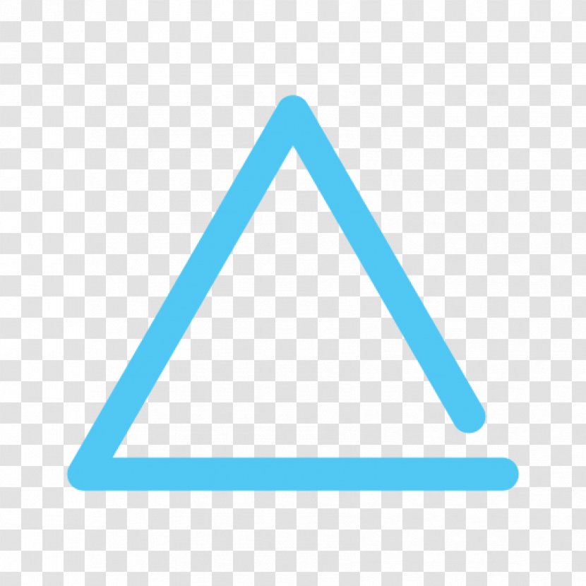 Triangle Teal Turquoise Area - Number - B Transparent PNG