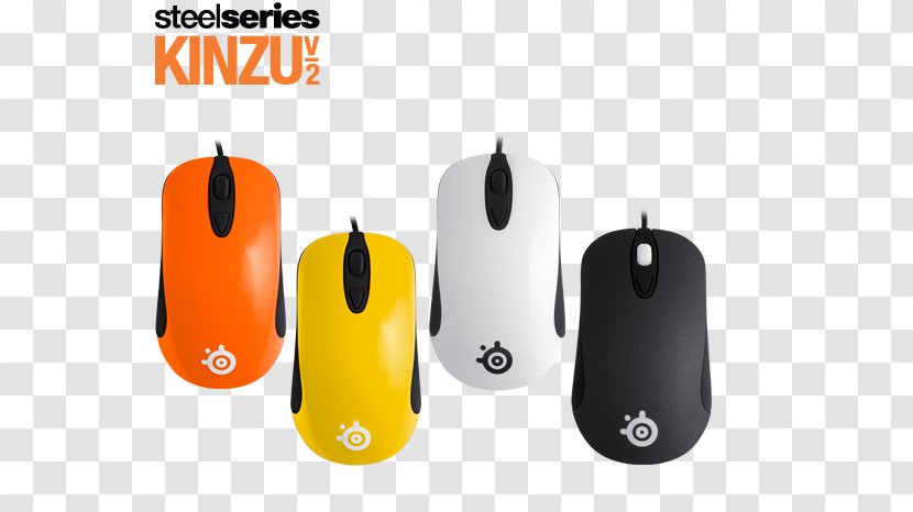 Computer Mouse SteelSeries Kinzu V2 Keyboard Kana - USB Gaming Headset Yellow Transparent PNG