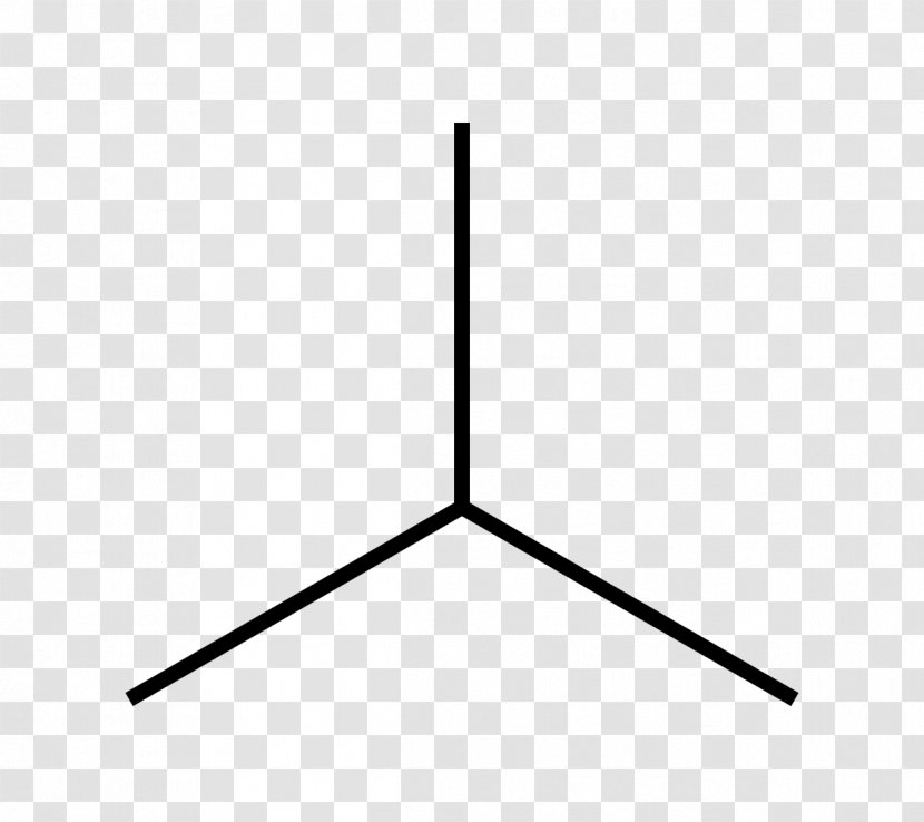 Isobutane Skeletal Formula Alkane Chemistry - Molecular - Chemical Compound Transparent PNG