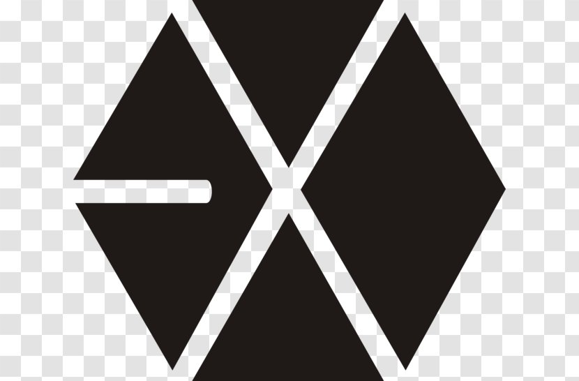 EXO K-pop Logo Mama XOXO - Black And White - Design Transparent PNG