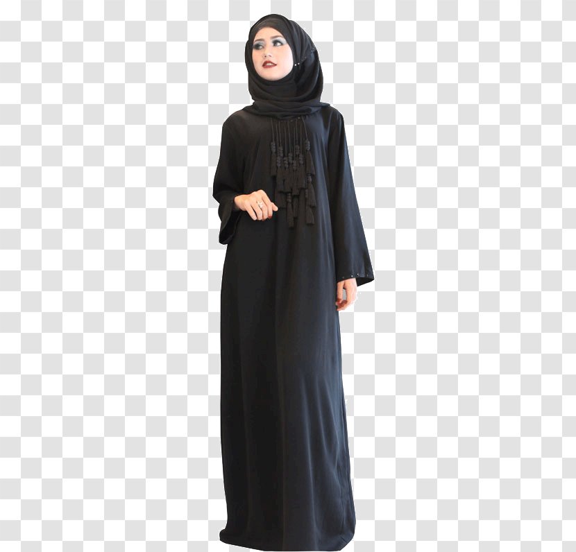 Maxi Dress Little Black Sleeve Abaya - Online And Offline Transparent PNG