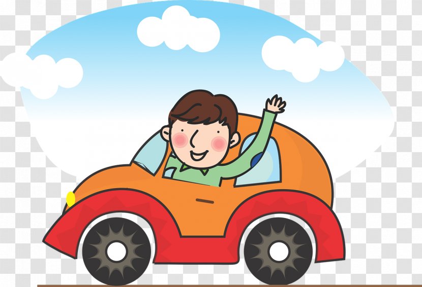 Car Pixel - Cartoon - Driving A Driver Transparent PNG