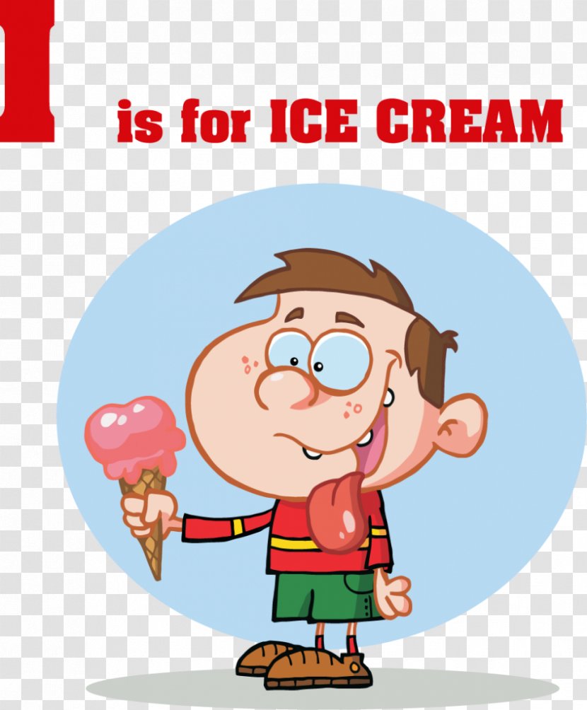 Ice Cream Cones Chocolate - Thumb - Cartoon Letter Transparent PNG