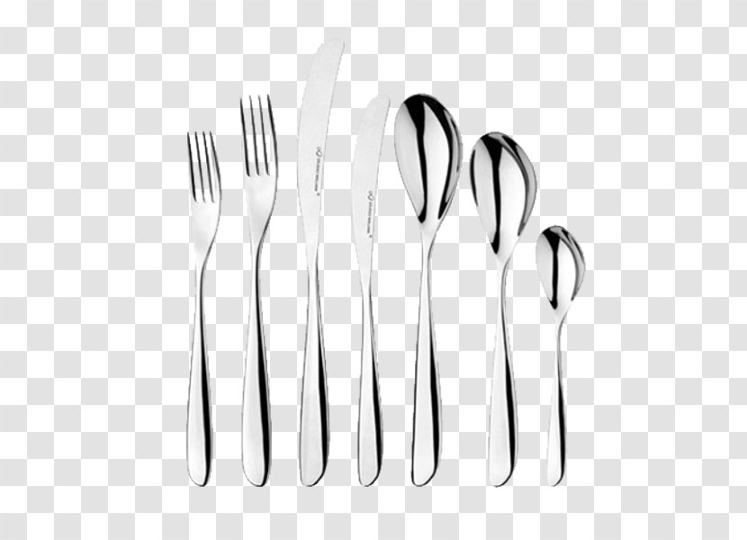 Fork Table Setting Cutlery Dining Room - Black And White Transparent PNG