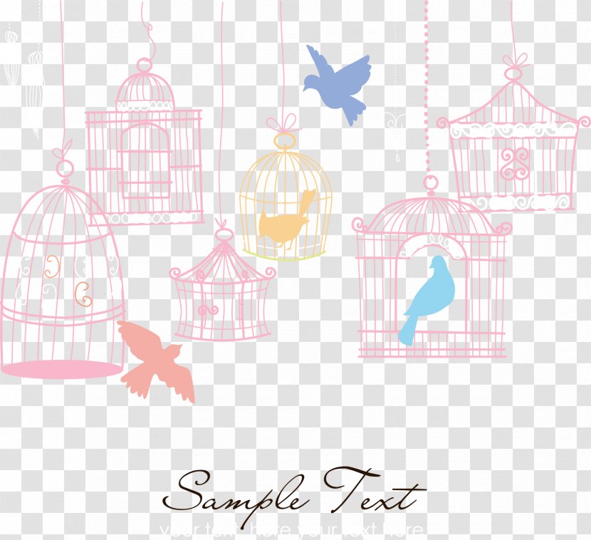 Birdcage Domestic Canary - Paper - Small Fresh Decorative Bird Cages And Birds Transparent PNG