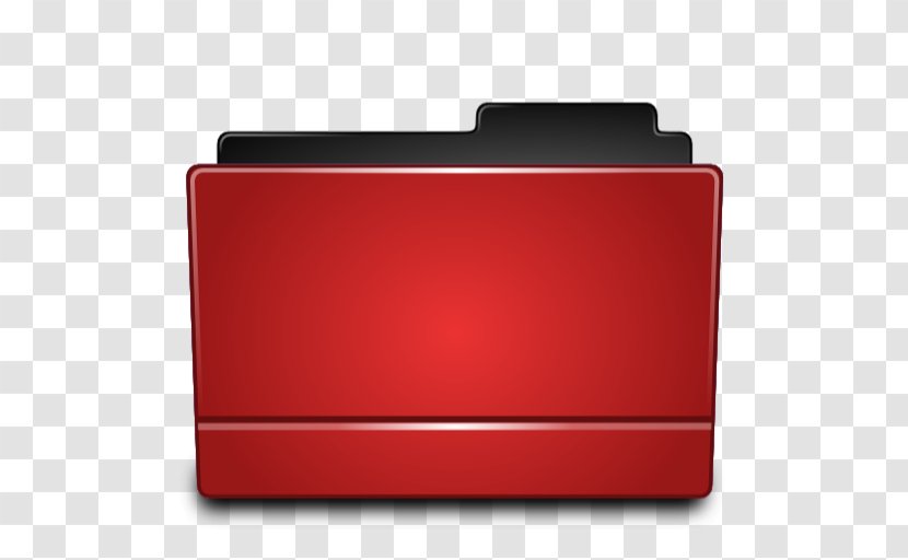 Directory File Folders - Rectangle - Red Folder, Icon Transparent PNG