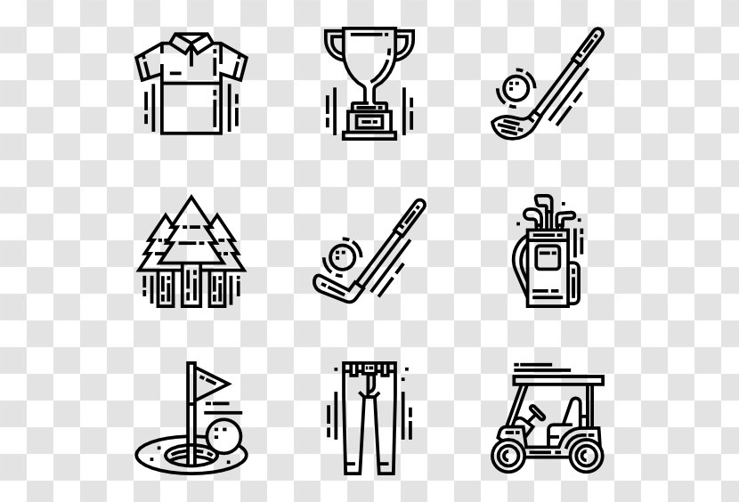 Middle Ages Icon Design Clip Art - Furniture - Golf Vector Transparent PNG