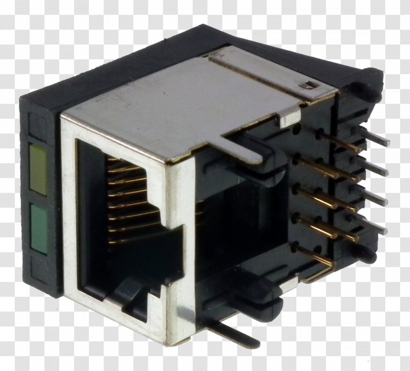 Electrical Connector Electronics Electronic Circuit Component Network - Rj 45 Transparent PNG