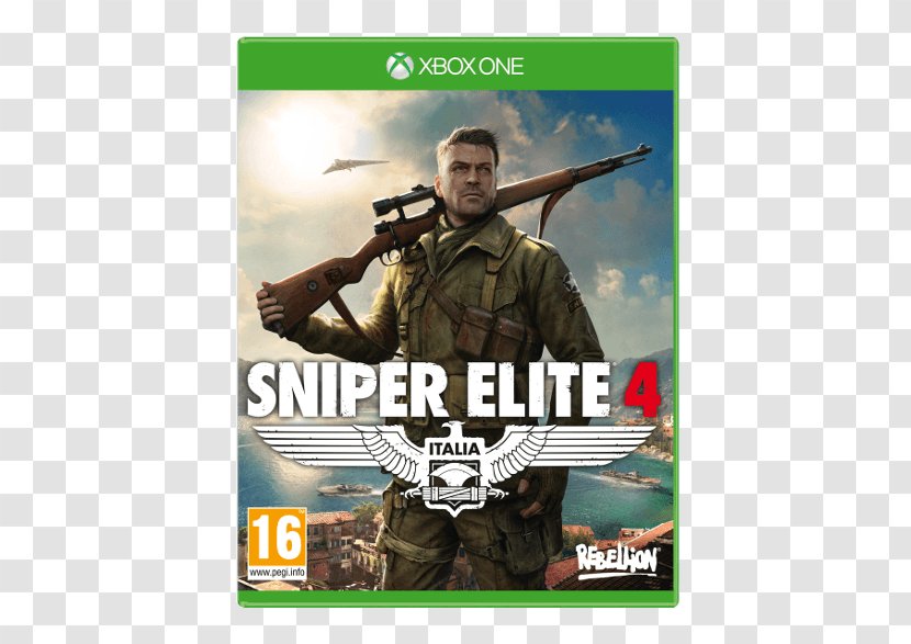 Sniper Elite 4 Xbox 360 One Video Game - Militia Transparent PNG