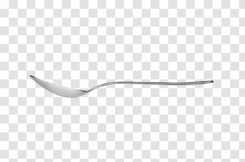 White Pattern - Monochrome - Stainless Steel Spoon Side Transparent PNG