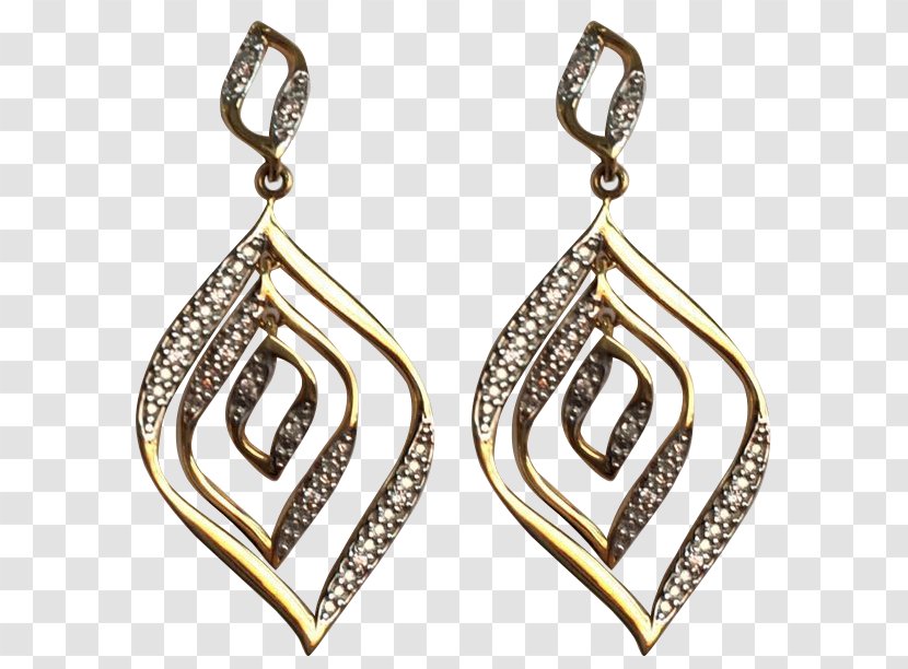 Earring Body Jewellery Gold - Charms Pendants Transparent PNG