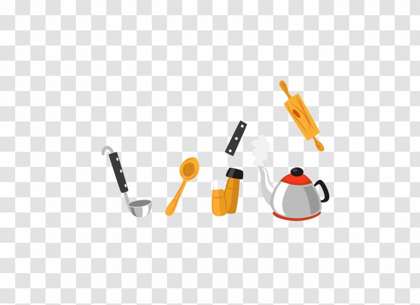 Cartoon Poster - Kitchen Utensils Transparent PNG