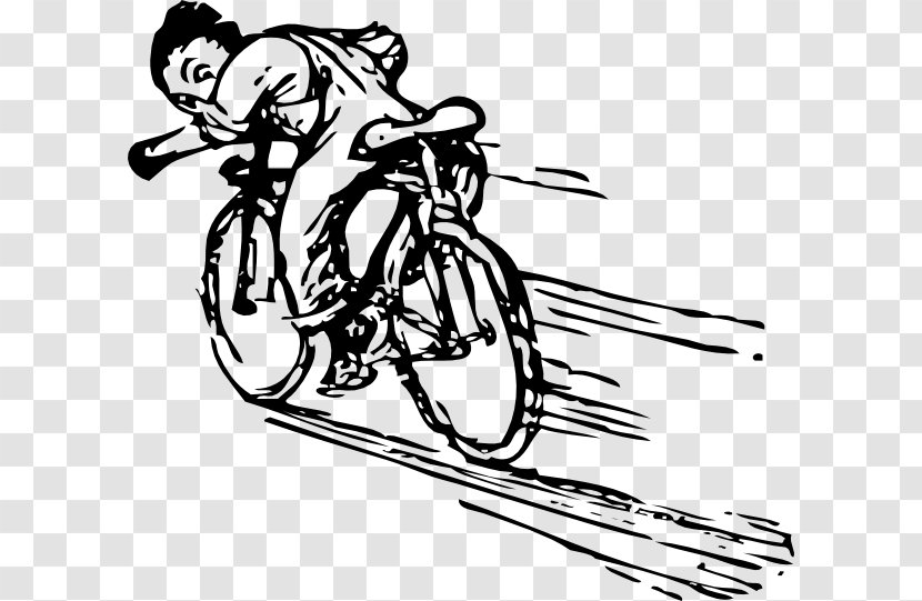 Bicycle Drawing Cycling Motorcycle Clip Art - Frame - Cartoon Bikes Transparent PNG