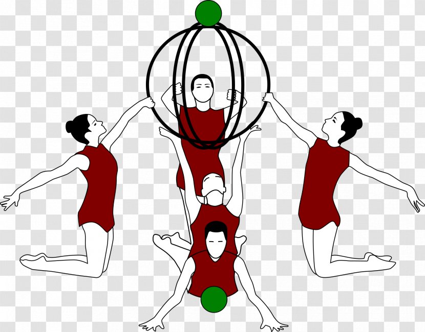 Rhythmic Gymnastics Ball Clip Art - Silhouette Transparent PNG