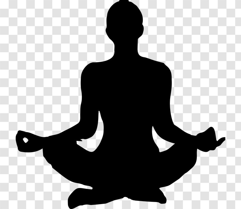 Yoga Cartoon - Silhouette - Blackandwhite Physical Fitness Transparent PNG