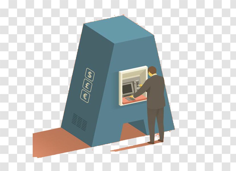 Automated Teller Machine Typography Bank Money - Financial Transaction - A Man In The Letters ATM Withdrawals Transparent PNG