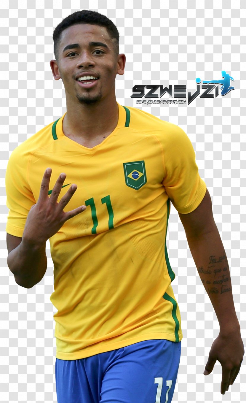 Gabriel Jesus Pro Evolution Soccer 2017 Manchester City F.C. 2010 PES MOBILE - Jersey Transparent PNG