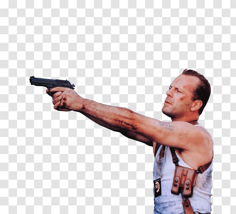 Bruce Willis Die Hard With A Vengeance Film Series Clip Art - Firearm - Wills Transparent PNG