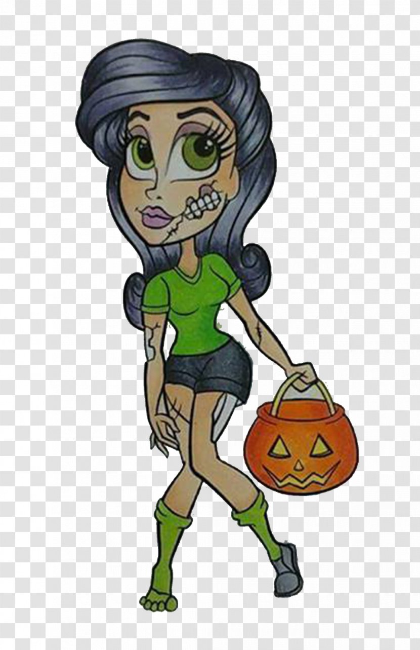 Clip Art Illustration Vertebrate Human Behavior Green - Trick Or Treat Transparent PNG