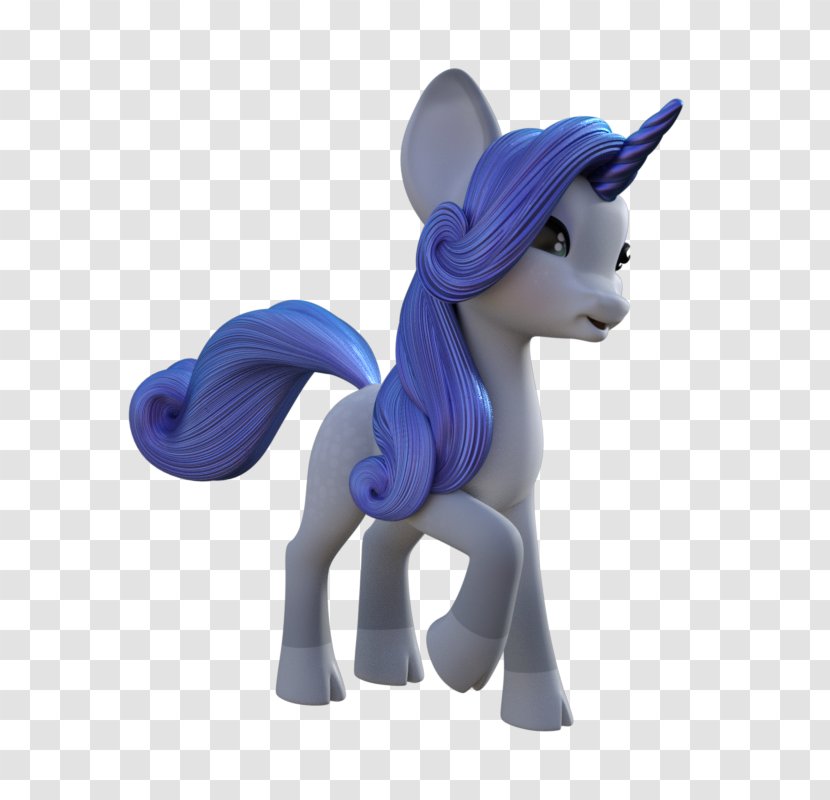 Pony Unicorn - Purple - Cute Blue Transparent PNG