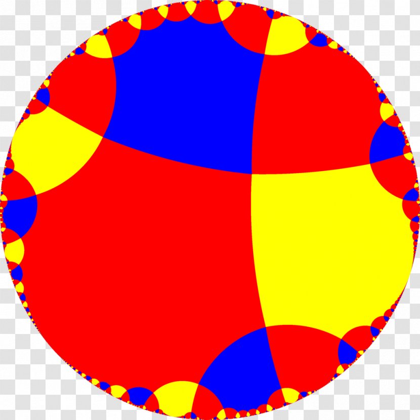 Circle Hyperbolic Geometry Tessellation Point - Yellow Transparent PNG