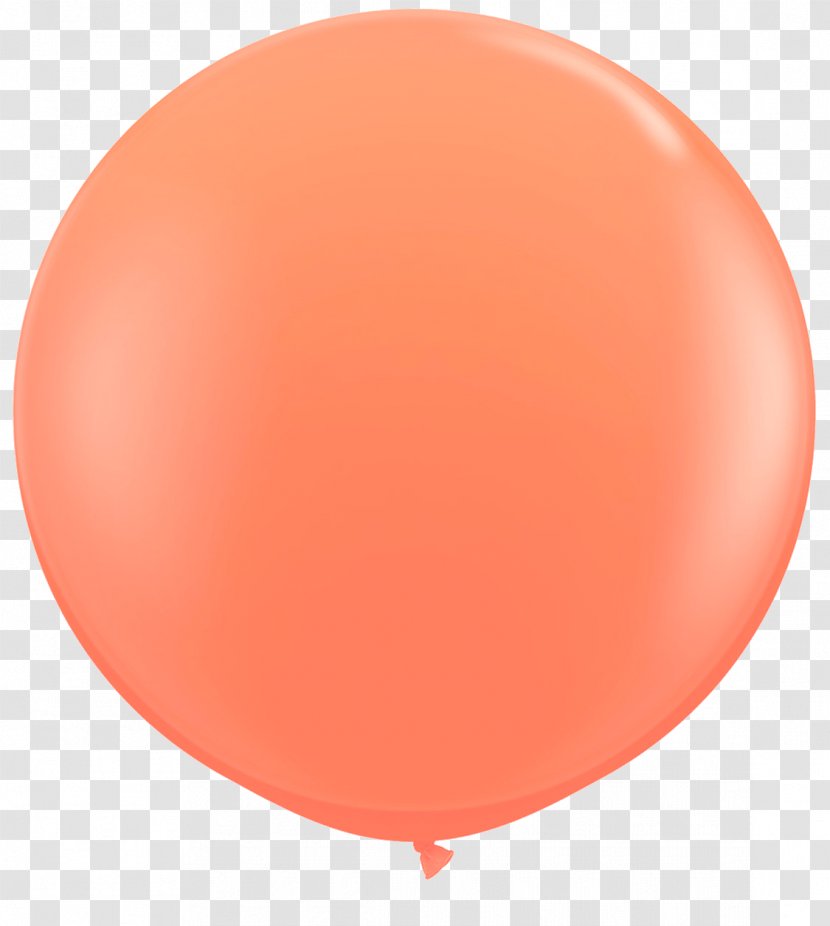Balloon Orange Party Coral Clip Art - Birthday - Just Married Transparent PNG